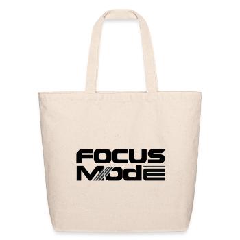 Focus Mode Neon Stripes - Eco-Friendly Cotton Tote - natural - Front