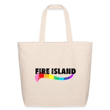 Fire Island Pride Pines Cherry Grove Queer FI NY - Eco-Friendly Cotton Tote - natural - Front
