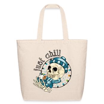 Just Chill - Eco-Friendly Cotton Tote - natural - Front