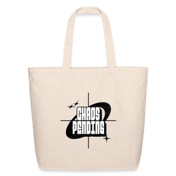 Chaos Pending Cosmic Space Logo - Eco-Friendly Cotton Tote - natural - Front