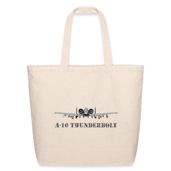 A10 Thunderbolt Frontline Print - Eco-Friendly Cotton Tote - natural - Front