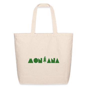 Montana Pine Tree - Eco-Friendly Cotton Tote - natural - Front