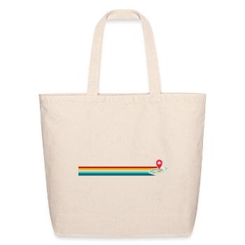 Retro maps - Eco-Friendly Cotton Tote - natural - Front