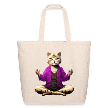 Yogi the Cat - Eco-Friendly Cotton Tote - natural - Front