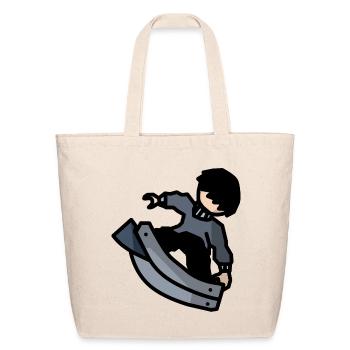 Shadow Blade Silhouette - Eco-Friendly Cotton Tote - natural - Front