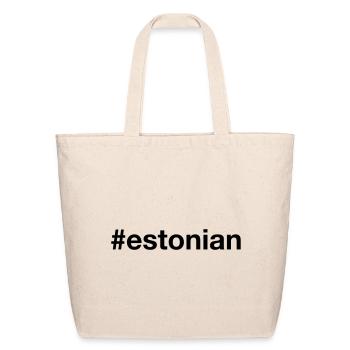 ESTONIA Hashtag Estonian Baltic Sea - Eco-Friendly Cotton Tote - natural - Front