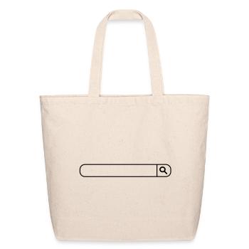 Search Box - Eco-Friendly Cotton Tote - natural - Front