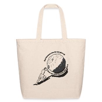 Sisyphe, Inspiration - Sac fourre-tout en coton naturel - naturel - Devant