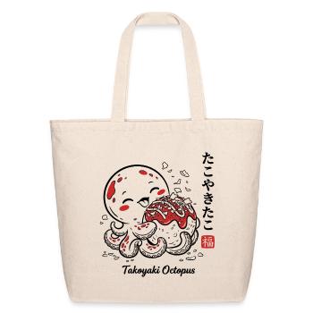 Takoyaki Octopus Cute Japanese Food - Eco-Friendly Cotton Tote - natural - Front