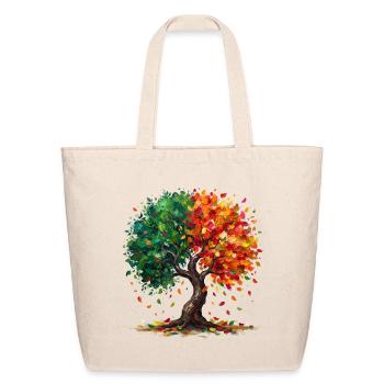 Seasonal Color Tree - Eco-Friendly Cotton Tote - natural - Front