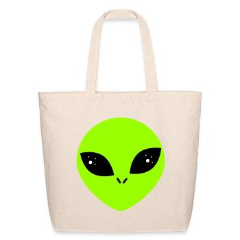  Alien  - Eco-Friendly Cotton Tote - natural - Front