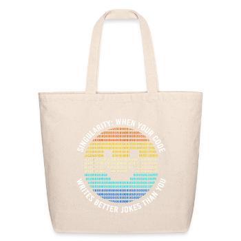 AI Artificial Intelligence Computer Data - Eco-Friendly Cotton Tote - natural - Front