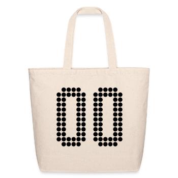00, Numbers, Football Numbers, Jersey Numbers - Eco-Friendly Cotton Tote - natural - Front