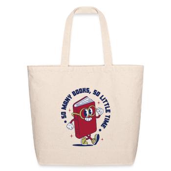 So Many Books, So Little Time - Eco-Friendly Cotton Tote - natural - Front