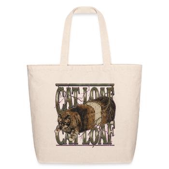 Cat Loaf Heavy Metal Parody - Eco-Friendly Cotton Tote - natural - Front