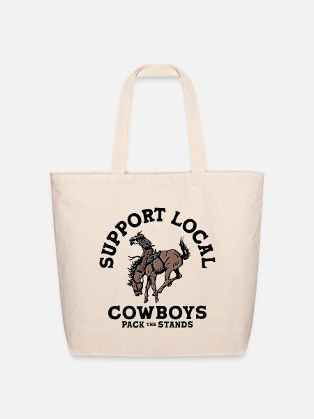 Support Local Cowboy - Eco-Friendly Cotton Tote - natural