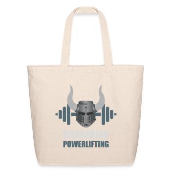 Viking Warrior Powerlifting Workout - Eco-Friendly Cotton Tote - natural - Front