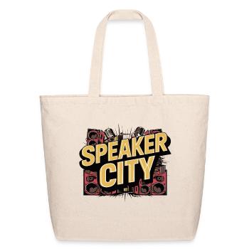 Speaker City Old School - Sac fourre-tout en coton naturel - naturel - Devant