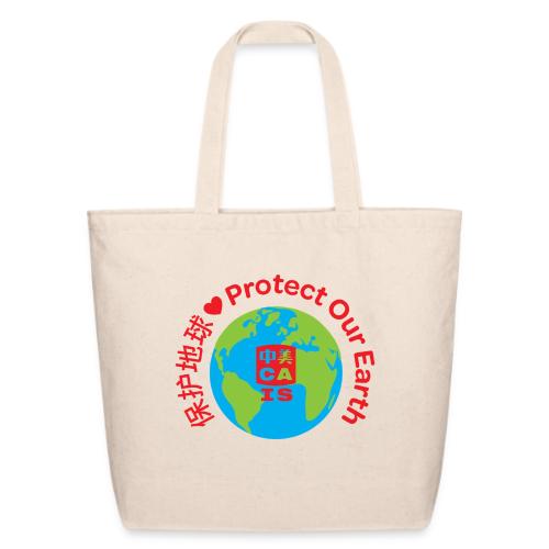 Earth with CAIS logo - Eco-Friendly Cotton Tote