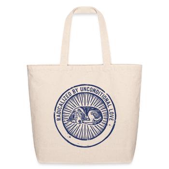 Unconditional Love Sleeping Dog - Eco-Friendly Cotton Tote - natural - Front
