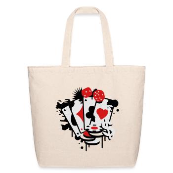 Casino Card Dice Art - Eco-Friendly Cotton Tote - natural - Front