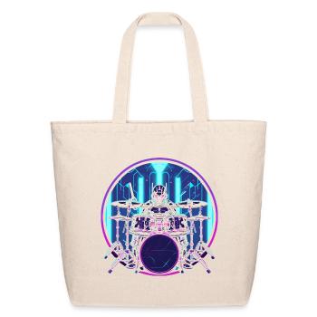 Drummer Steampunk - Eco-Friendly Cotton Tote - natural - Front