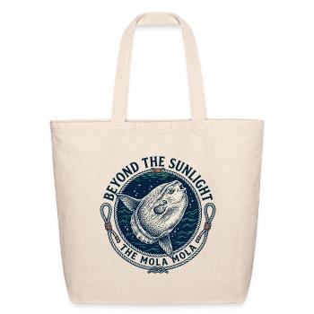 Mola Mola: Ocean Harmony - Eco-Friendly Cotton Tote - natural - Front