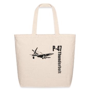 P-47 - Eco-Friendly Cotton Tote - natural - Front