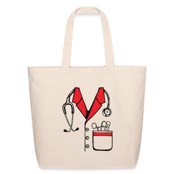 Doctor Stethoscope - Eco-Friendly Cotton Tote - natural - Front