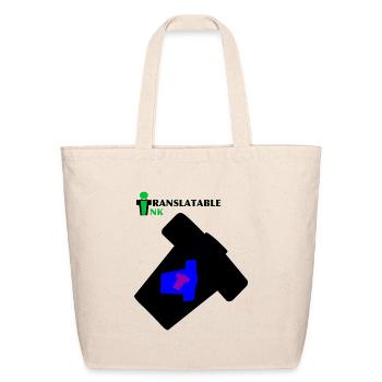 Translatable ink - Eco-Friendly Cotton Tote - natural - Front