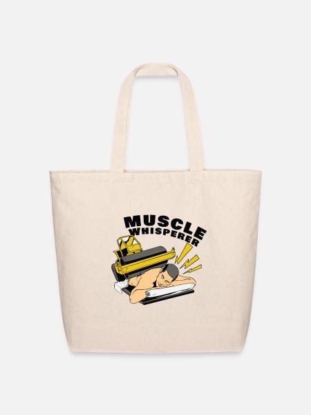 Muscle Whisperer - Eco-Friendly Cotton Tote - natural