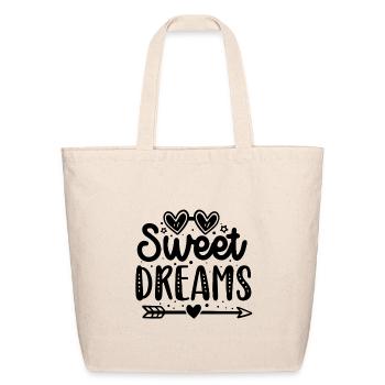 Unreadable design - Eco-Friendly Cotton Tote - natural - Front