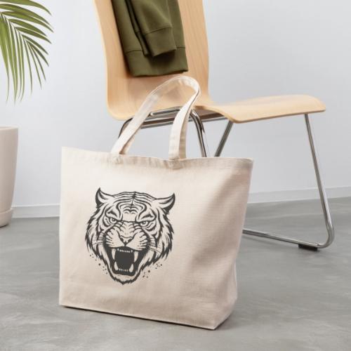 Wild Tiger Fashion, the fury of the feline tiger. - Eco-Friendly Cotton Tote