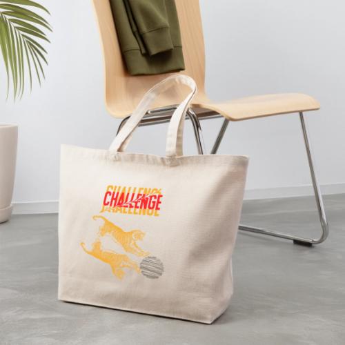 Double tiger fashion, jungle feline animals. - Eco-Friendly Cotton Tote