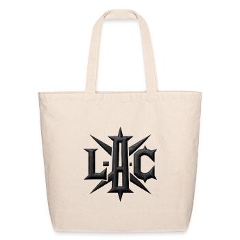 Bold Typography: L.A.C - Eco-Friendly Cotton Tote - natural - Front
