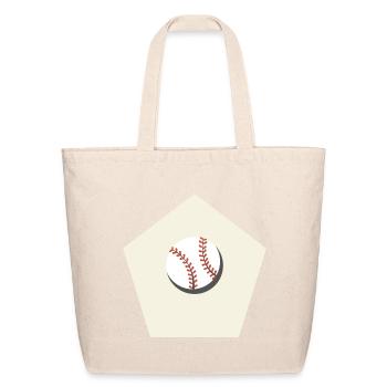 Base Ball - Eco-Friendly Cotton Tote - natural - Front