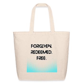 Forgiveness and Freedom Inspirational Design - Eco-Friendly Cotton Tote - natural - Front