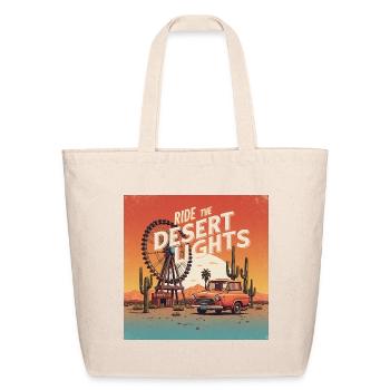 Ride the desert lights - desert carnival - Eco-Friendly Cotton Tote - natural - Front