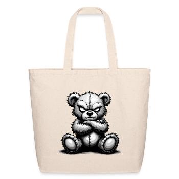 Grumpy Bear - Eco-Friendly Cotton Tote - natural - Front