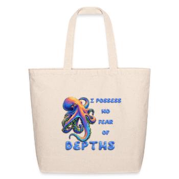 I Possess No Fear Of Depths - Eco-Friendly Cotton Tote - natural - Front