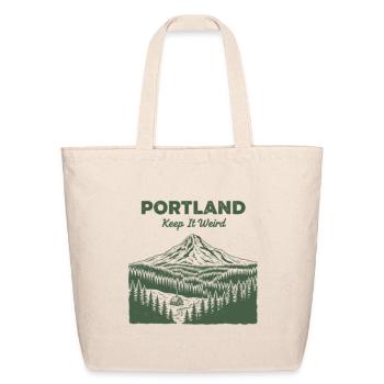Portland Keep It Weird Peak - Sac fourre-tout en coton naturel - naturel - Devant