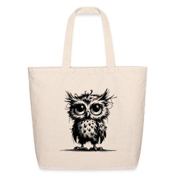 Tired Owls Guardians Of The Forest - Eco-Friendly Cotton Tote - natural - Front