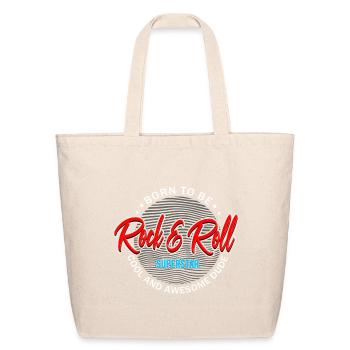 Born to Rock & Roll Superstar - Eco-Friendly Cotton Tote - natural - Front