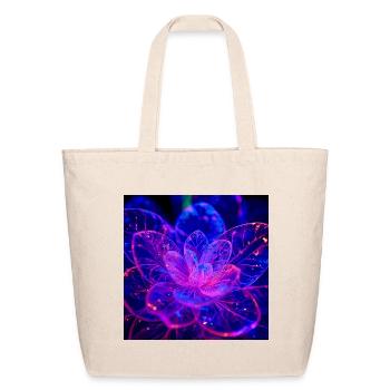 Frosted Glass Bloom - Eco-Friendly Cotton Tote - natural - Front