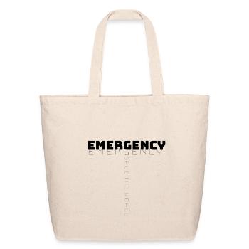 Emergency  - Eco-Friendly Cotton Tote - natural - Front