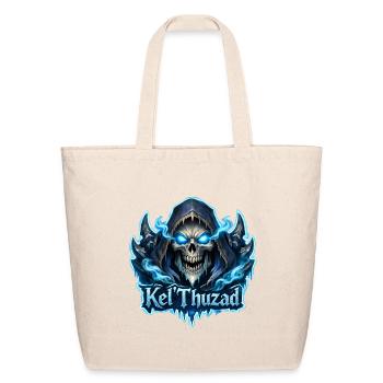 Frost Lich Hooded Skull - Eco-Friendly Cotton Tote - natural - Front