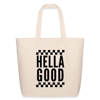 Hella Good Ska Checkerboard - Eco-Friendly Cotton Tote - natural - Front