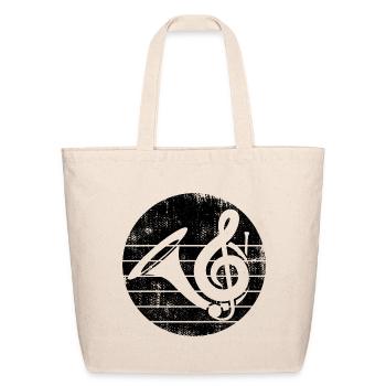 French Horn - Eco-Friendly Cotton Tote - natural - Front