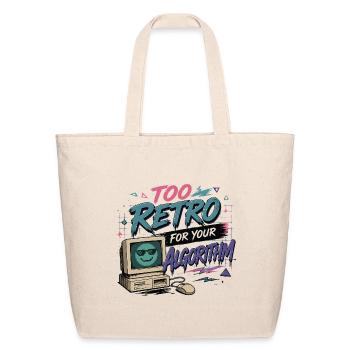 Retro Computer Algorithm Vintage Humor - Eco-Friendly Cotton Tote - natural - Front