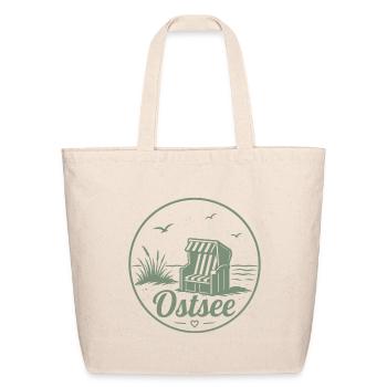 Baltic Sea Hooded Beach Chair Ocean Coast Love - Eco-Friendly Cotton Tote - natural - Front
